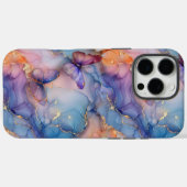 水彩大理石バタフライiPhone Case-Mate iPhoneケース (裏面 (横))
