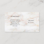 水彩大理石バーガンディフローラ名刺 名刺 (裏面)