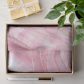 水彩大理石ピンクとグリッター金ゴールド  薄葉紙 (ギフト)