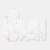 水彩大理石フェイクグリッター第1聖餐式 フェイバーボックス (折り畳みなし)