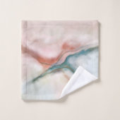 水彩大理石フロー抽象芸術 バスタオルセット (ウォッシュタオル)