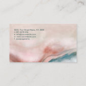 水彩大理石フロー抽象芸術 名刺 (裏面)