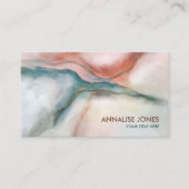 水彩大理石フロー抽象芸術 名刺 (正面)