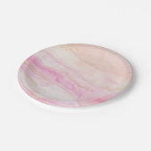 水彩大理石ブライダルベビーシャワー紙プレート ペーパープレート (アングル)