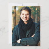 水彩大理石写真医学部パーティー 招待状 (裏面)