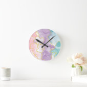 水彩大理石壁時計 ラウンド壁時計 (ホーム)