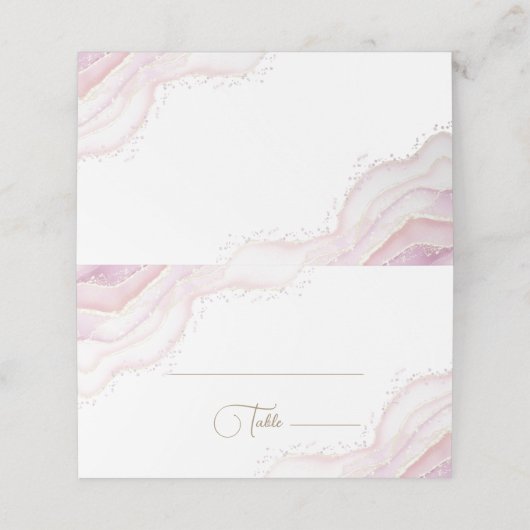 水彩大理石座席表 プレイスカード (外部開封)
