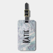 水彩大理石荷札 ラゲッジタグ (正面縦)