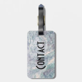 水彩大理石荷札 ラゲッジタグ (裏面縦)