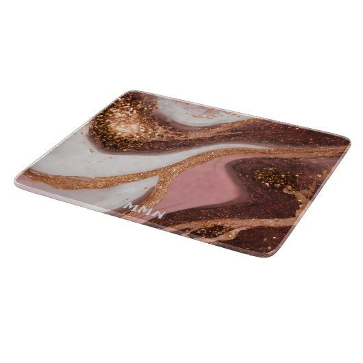 水彩大理石 カッティングボード (角)