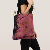 水彩大理石 トートバッグ (クローズアップ)