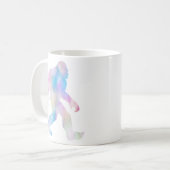 水彩大足 コーヒーマグカップ (正面左)