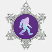 水彩大足 スノーフレークピューターオーナメント (正面)