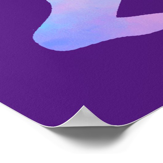 水彩大足 ポスター (角)