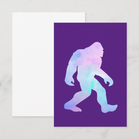 水彩大足 招待状 (正面/裏面)