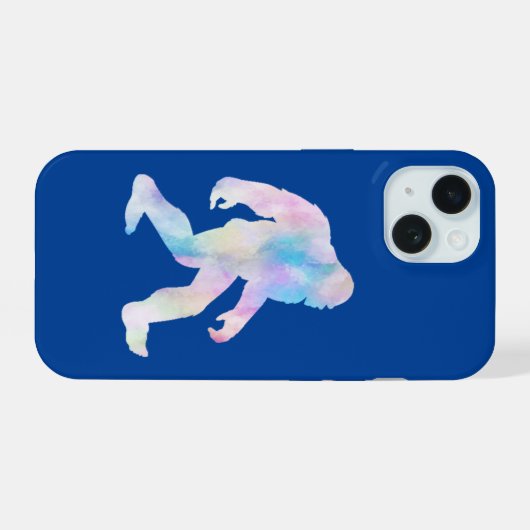 水彩大足 iPhone 15ケース (裏面横)