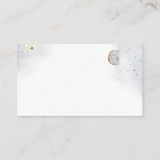 水彩天エレガント式結婚式レセプション エンクロージャーカード (裏面)