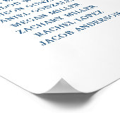 水彩天地表座席図記号 ポスター (角)