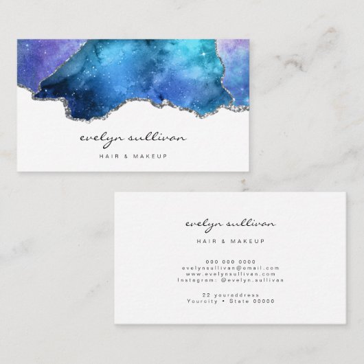 水彩天空が増える 名刺 (正面/裏面)