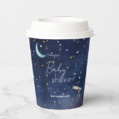 水彩天空ムーン&スターベビーシャワー 紙コップ (裏面)