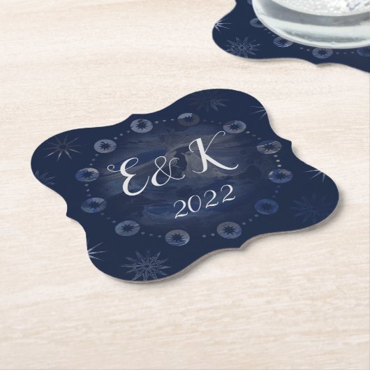 水彩天空 ペーパーコースター (アングル)