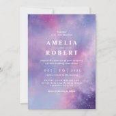 水彩天結婚式招待状 招待状 (正面)