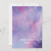 水彩天結婚式招待状 招待状 (裏面)