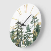 水彩太平洋北西松林 ラージ壁時計 (傾斜)