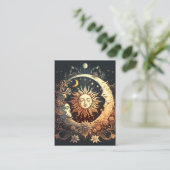 水彩太陽と月の天星 名刺 (スタンド正面)