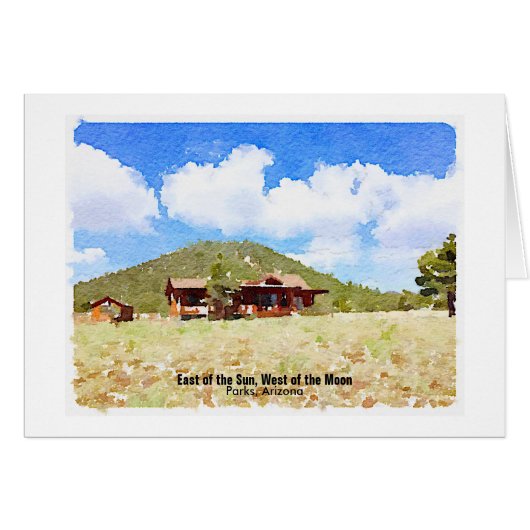 水彩太陽の東、月の西 (正面横)