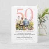 水彩夫婦ラブロマン結婚ズ記念日 招待状 (スタンド正面)