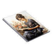 水彩女ビクトリアンの読A本 ノートブック (右側)