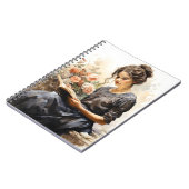 水彩女ビクトリアンの読A本 ノートブック (左側)