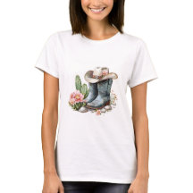 水彩女性のカーボーイ