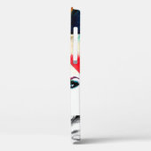 水彩女性ポートレート型 Case-Mate iPhoneケース (裏面 / 左)