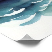 水彩女絵画性ベネチアンマスクIII ポスター (角)