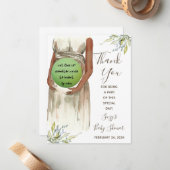 水彩妊婦、EOSリップ・バーム・シャワー・プレイ ノートカード (正面/裏面インサイチュ)