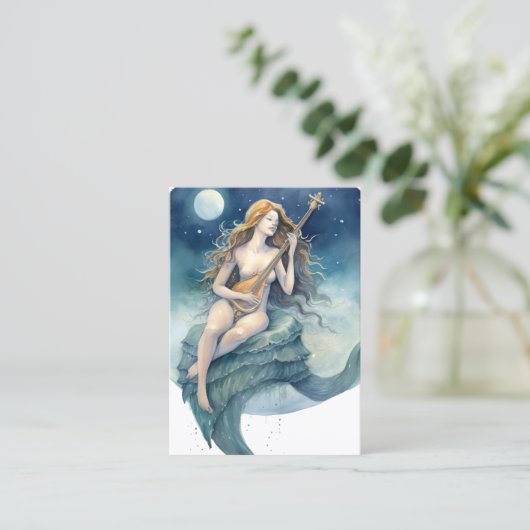 水彩妖精の夜 名刺 (スタンド正面)