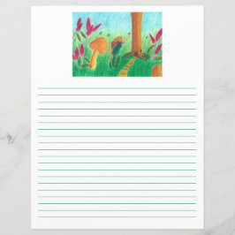 水彩妖精の文房具またはストーリーシート