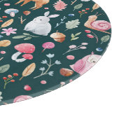 水彩妖精の森の子供のパターン カッティングボード (角)