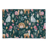 水彩妖精の森の子供のパターン 枕カバー (正面)