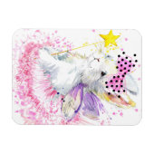 水彩妖精バニー マグネット (横)