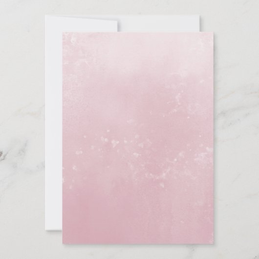 水彩妖精ベビーベビーカーのシャワー 招待状 (裏面)