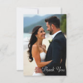 水彩威厳のあるMiaビーチサンキューカード サンキューカード (正面)