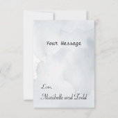 水彩威厳のあるMiaビーチサンキューカード サンキューカード (裏面)