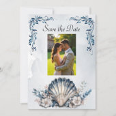 水彩威厳のあるMiaビーチ保存日 セーブザデート (正面)