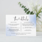 水彩婚礼详情信息模板 招待状 (スタンド正面)