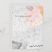 水彩婚礼请柬 招待状 (正面/裏面)