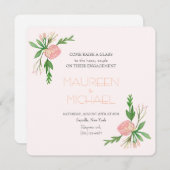 水彩婚約告知 招待状 (正面/裏面)