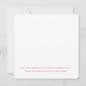 水彩婚約告知 招待状 (裏面)